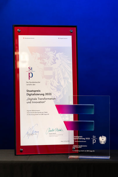 Railway technology wins the Austrian State Prize PJM awarded the Austrian State Prize for Digitalisation